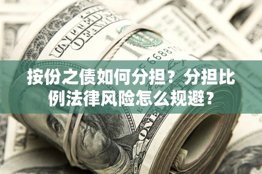 武汉按份之债如何分担？分担比例法律风险怎么规避？