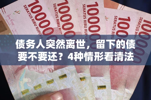 武汉债务人突然离世，留下的债要不要还？4种情形看清法律判决
