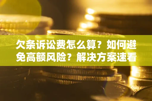 武汉欠条诉讼费怎么算？如何避免高额风险？解决方案速看！