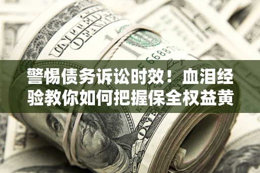 武汉警惕债务诉讼时效！血泪经验教你如何把握保全权益黄金期