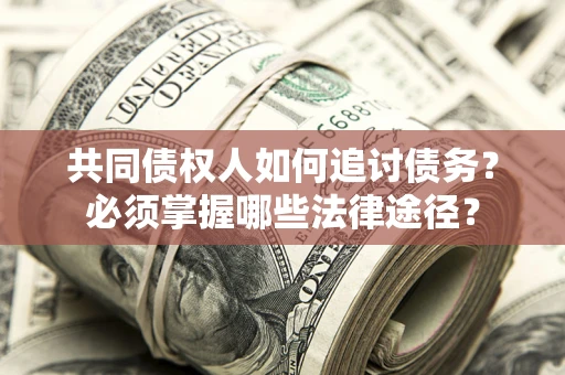 武汉共同债权人如何追讨债务？必须掌握哪些法律途径？