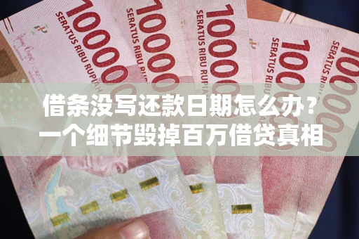 武汉借条没写还款日期怎么办？一个细节毁掉百万借贷真相