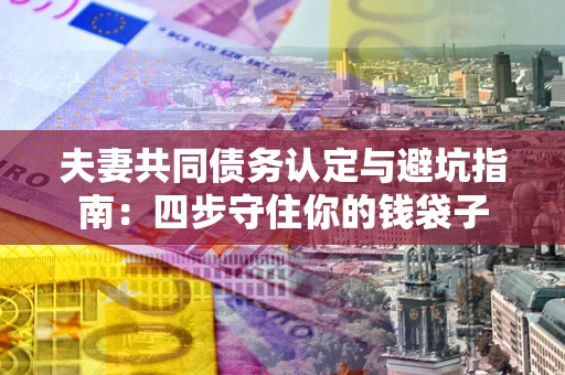 武汉夫妻共同债务认定与避坑指南：四步守住你的钱袋子
