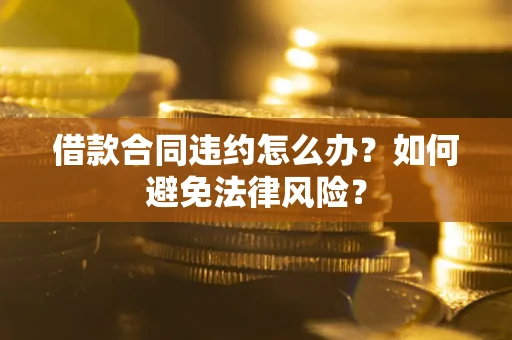 武汉借款合同违约怎么办？如何避免法律风险？